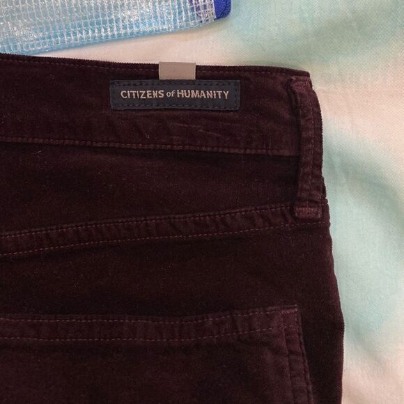 Citizens Of Humanity Burgundy Rocket High Rise Skinny Jeans - Picture 12 of 13